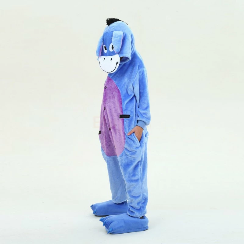 Etaya Kids Eeyore Donkey Kigurumi Animal Onesies Pajamas - Image 8