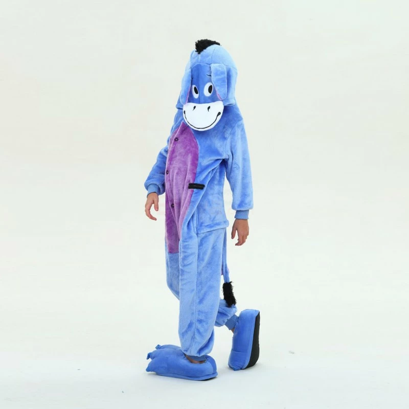 Etaya Kids Eeyore Donkey Kigurumi Animal Onesies Pajamas - Image 10