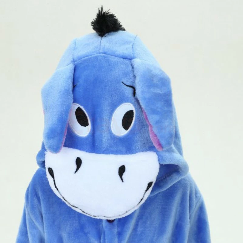 Etaya Kids Eeyore Donkey Kigurumi Animal Onesies Pajamas - Image 12