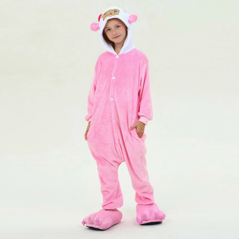 Etaya Kids Pretty Goat Kigurumi Animal Onesies Pajamas - Image 2