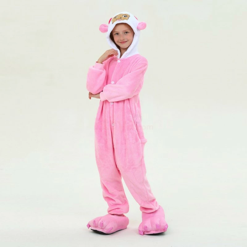 Etaya Kids Pretty Goat Kigurumi Animal Onesies Pajamas - Image 5