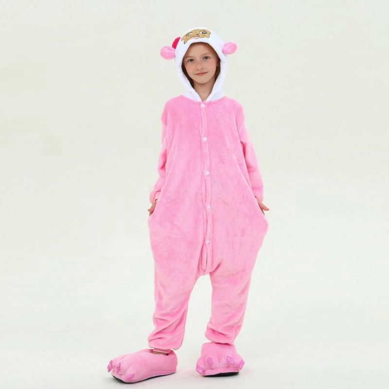 Etaya Kids Pretty Goat Kigurumi Animal Onesies Pajamas - Image 7