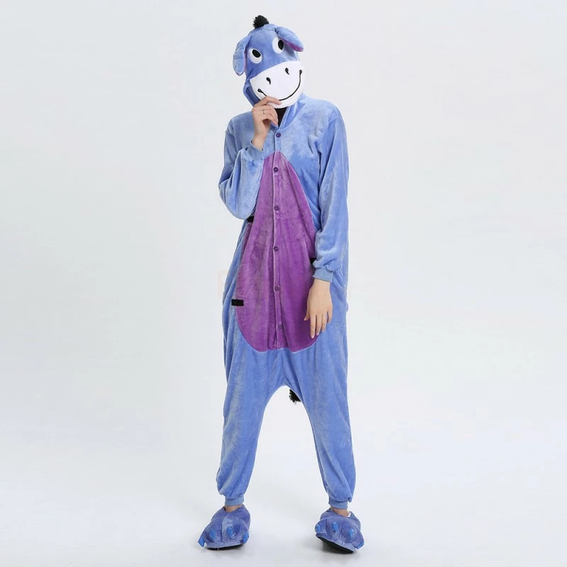 Etaya Eeyore Donkey Kigurumi Animal Onesie Pajama Costumes For Adult - Image 6