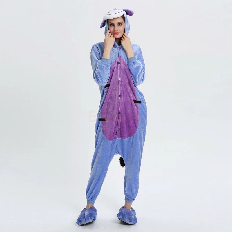 Etaya Eeyore Donkey Kigurumi Animal Onesie Pajama Costumes For Adult - Image 8