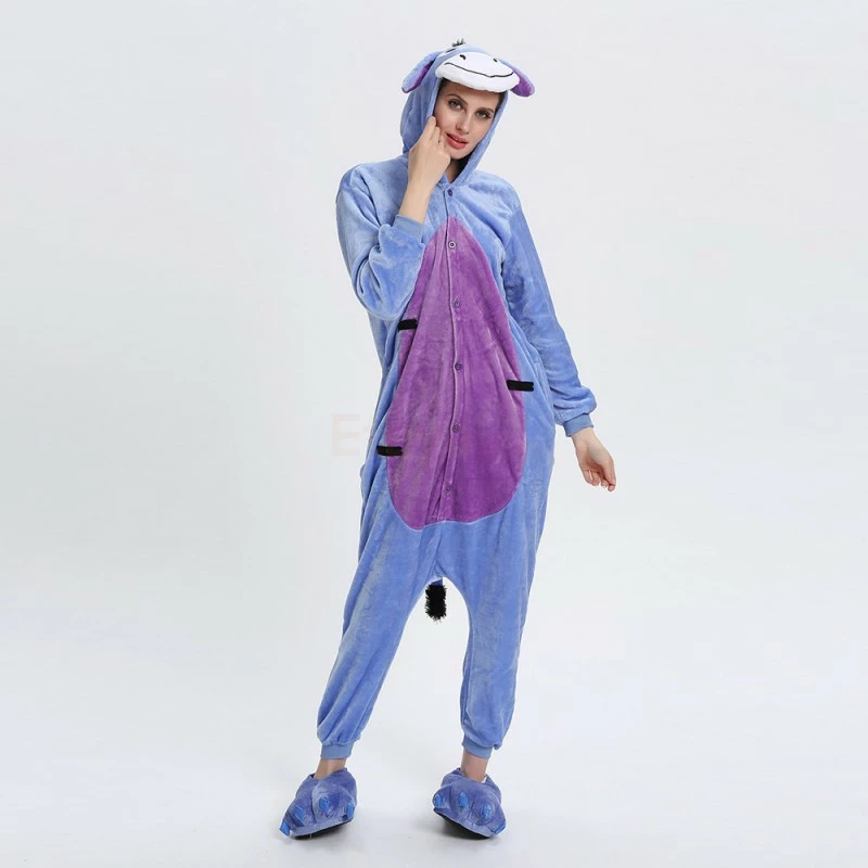 Etaya Eeyore Donkey Kigurumi Animal Onesie Pajama Costumes For Adult - Image 9