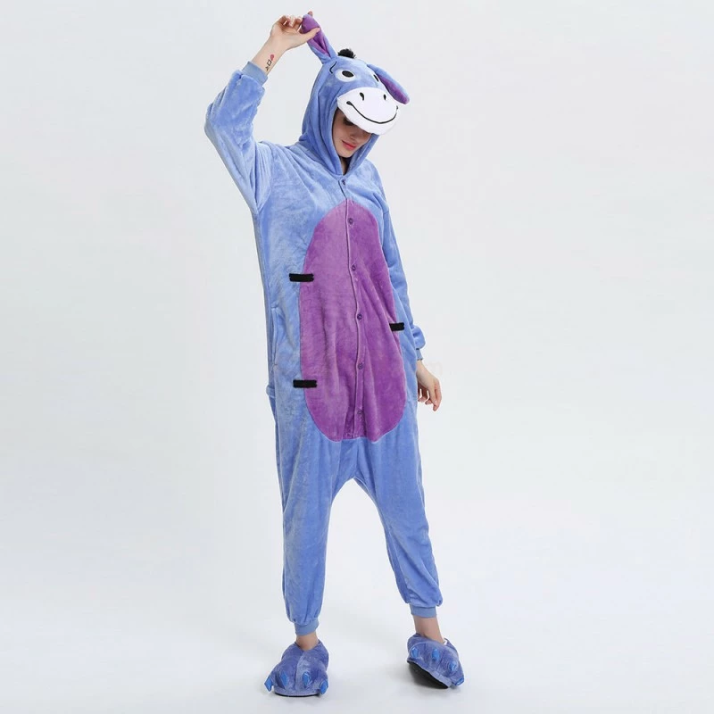 Etaya Eeyore Donkey Kigurumi Animal Onesie Pajama Costumes For Adult - Image 11
