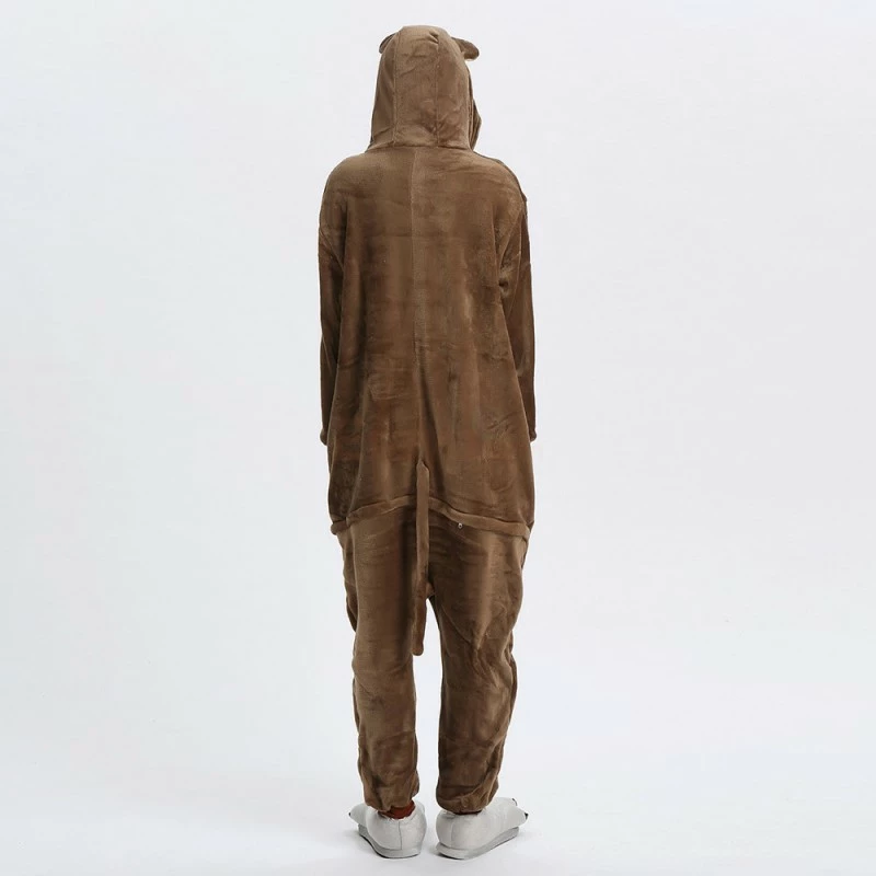 Etaya Brown Monkey Kigurumi Animal Onesie Pajama Costumes For Adult - Image 5