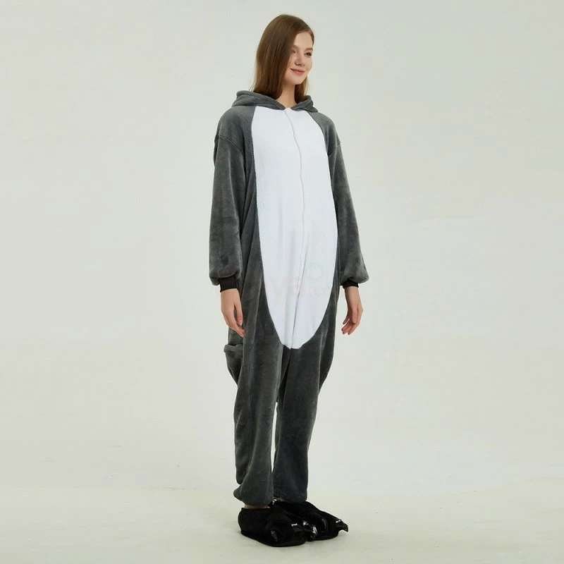 Etaya Ring Tailed Lemur Kigurumi Onesies Pajamas Animal Onesies For Adult - Image 4