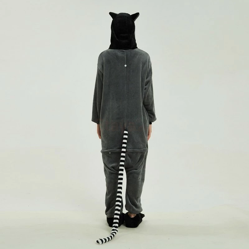 Etaya Ring Tailed Lemur Kigurumi Onesies Pajamas Animal Onesies For Adult - Image 5